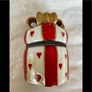Heart Ceramic Box with Lid.